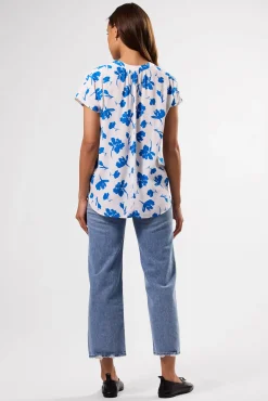 Tops|Clearance^Amour Vert Renata Crepe Blouse AixBlue
