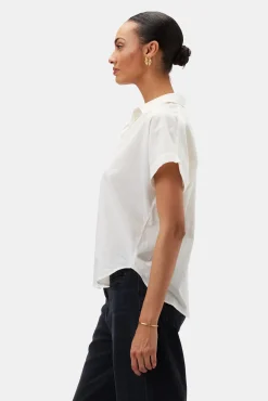 Tops|Clearance^Amour Vert Renata Full Placket Blouse Ivory