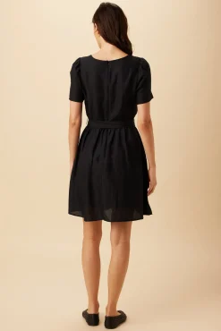 Dresses|Clearance^Amour Vert Ria Ramie Viscose Dress Black