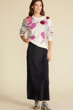 Sweaters & Cardigans^Amour Vert Rowan Jacquard Crew Neck Sweater IvoryPenseePrint