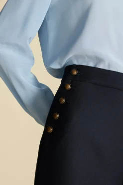 Pants^Amour Vert Sailor Wide Leg Trouser NavyBlue