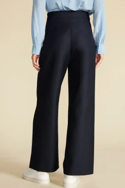 Pants^Amour Vert Sailor Wide Leg Trouser NavyBlue