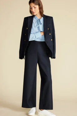 Pants^Amour Vert Sailor Wide Leg Trouser NavyBlue