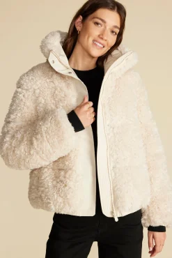 Jackets & Outerwear^Amour Vert Save The Duck Kennie Faux Shearling Jacket Natural