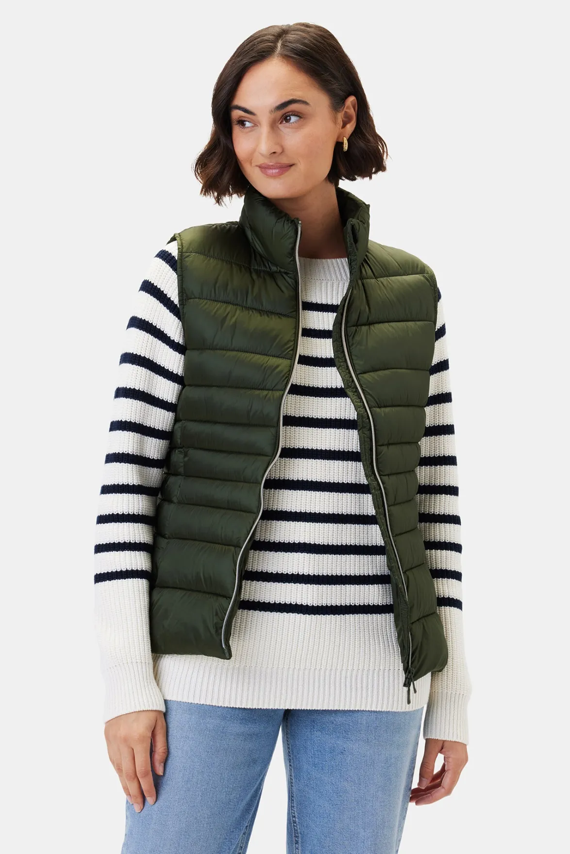 Jackets & Outerwear|Clearance^Amour Vert Save the Duck Lynn Vest PineGreen