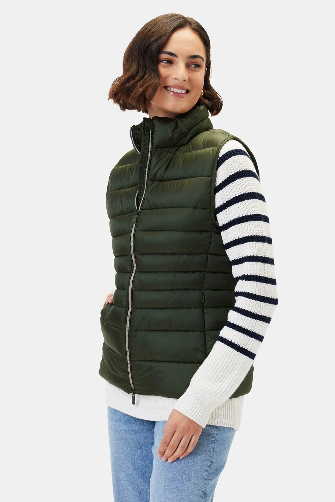Jackets & Outerwear|Clearance^Amour Vert Save the Duck Lynn Vest PineGreen