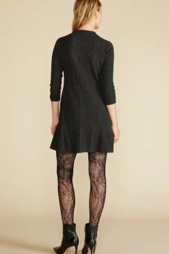 Dresses|Clearance^Amour Vert Sidony Mini Sweater Dress CharcoalGrey