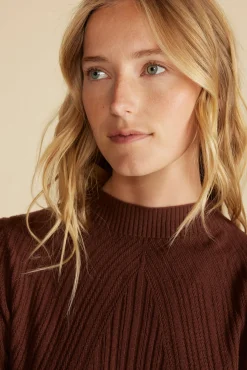 Dresses|Clearance^Amour Vert Sidony Mini Sweater Dress EspressoBrown