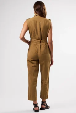Jumpsuits|Clearance^Amour Vert Sienna Cotton Linen Jumpsuit Elm