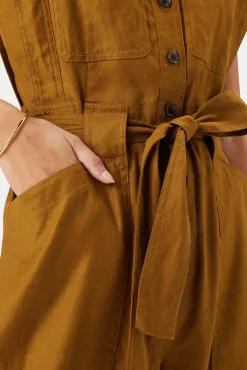 Jumpsuits|Clearance^Amour Vert Sienna Femme Fete Stretch Jumpsuit SpiceBrown