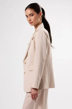 Clearance^Amour Vert Slim Tobie Summer Blazer Natural