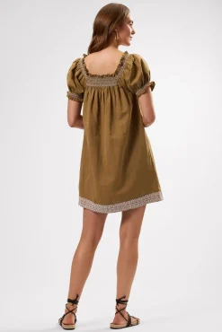 Dresses|Clearance^Amour Vert Smocked Embroidery Dress ElmWhiteEmbroidery