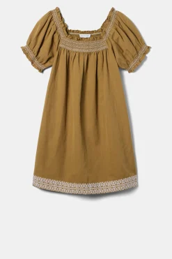 Dresses|Clearance^Amour Vert Smocked Embroidery Dress ElmWhiteEmbroidery