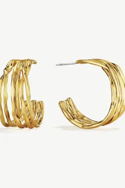 Jewelry^Amour Vert SOKO Nyundo Hoop Earrings Gold