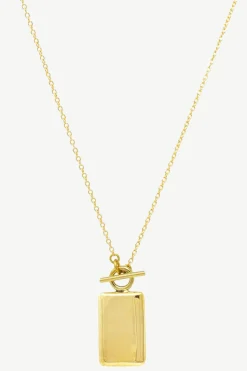 Jewelry^Amour Vert SOKO Rectangular Medallion Necklace Gold