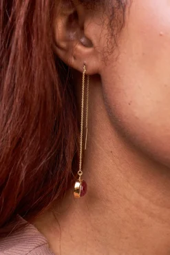 Jewelry^Amour Vert SOKO Umbro Chain Threader Earrings GoldandCrimson