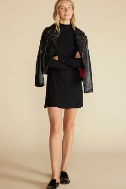 Dresses|Clearance^Amour Vert Solange Paris Rib Dress Black