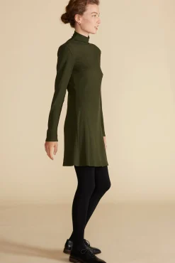 Dresses|Clearance^Amour Vert Solange Paris Rib Dress OliveGreen