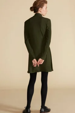 Dresses|Clearance^Amour Vert Solange Paris Rib Dress OliveGreen
