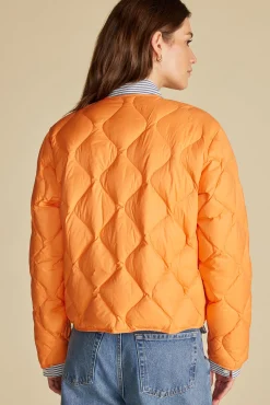Jackets & Outerwear|Clearance^Amour Vert Solene Quilted Puffer Jacket ApricotOrange