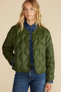 Jackets & Outerwear|Clearance^Amour Vert Solene Quilted Puffer Jacket OliveGreen