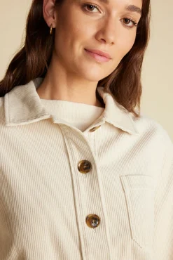 Jackets & Outerwear|Clearance^Amour Vert Spencer Corduroy Trucker Jacket Ivory