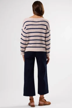 Sweaters & Cardigans|Clearance^Amour Vert Stripe Novelty Sweater OatNavyStripe