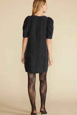 Dresses^Amour Vert Sylvia Puff Sleeve Dress Black