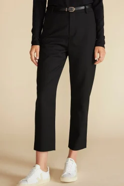 Pants^Amour Vert Taper Tailored Ankle Trouser Black