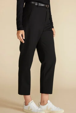 Pants^Amour Vert Taper Tailored Ankle Trouser Black