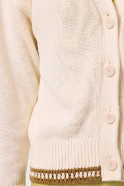 Sweaters & Cardigans|Clearance^Amour Vert Texture Cardigan IvoryElm