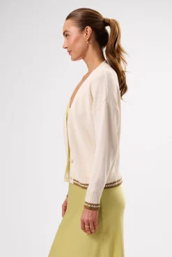 Sweaters & Cardigans|Clearance^Amour Vert Texture Cardigan IvoryElm