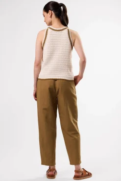 Tops|Clearance^Amour Vert Texture Halter IvoryElm