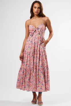 Dresses|Clearance^Amour Vert Tie Front Dress MarseilleRed