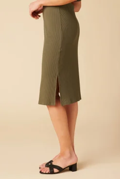 Skirts|Clearance^Amour Vert Vindy Paris Rib Skirt CallaGreen