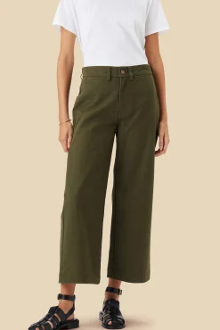 Pants|Clearance^Amour Vert Wide Leg Utility Pant CallaGreen