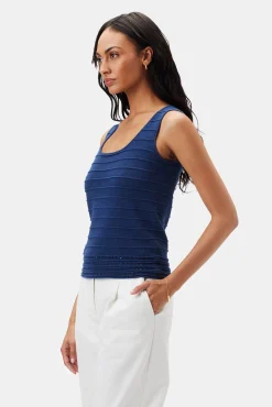 Tops|Clearance^Amour Vert Yvonne Tank NavyBlue
