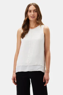 Tops|Clearance^Amour Vert Zola Doubled Tank Ivory