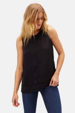 Tops|Clearance^Amour Vert Zola Doubled Tank Black