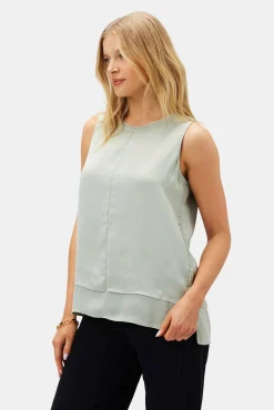 Tops|Clearance^Amour Vert Zola Doubled Tank MintGreen