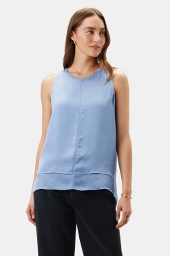 Tops|Clearance^Amour Vert Zola Doubled Tank HorizonBlue